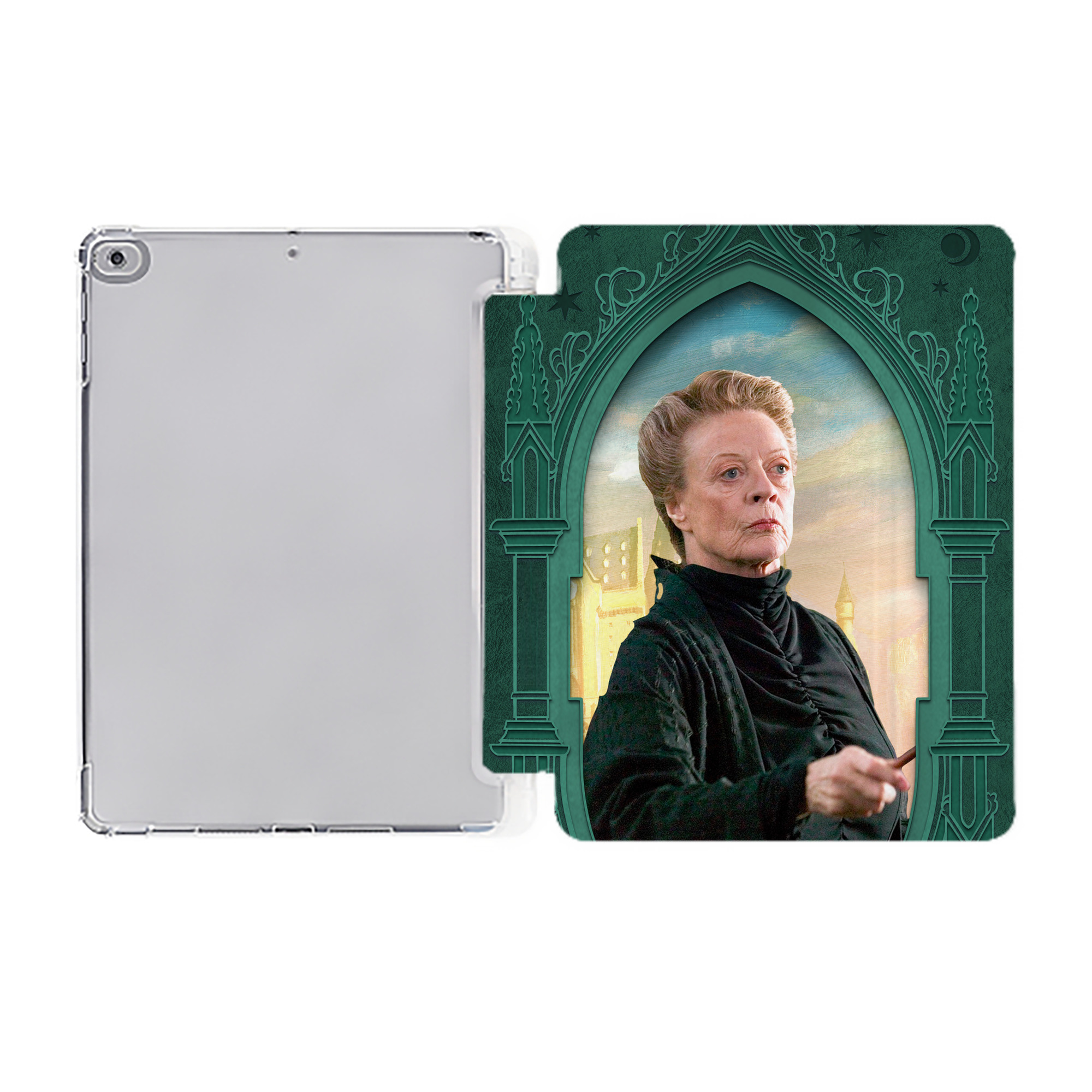 （画像用） Harry Potter ハリー・ポッターシリーズ IPad ケース ペン収納付き 三つ折りスタンド PUレザー×シリコン 対応機種9.5/10.5/10.9インチ